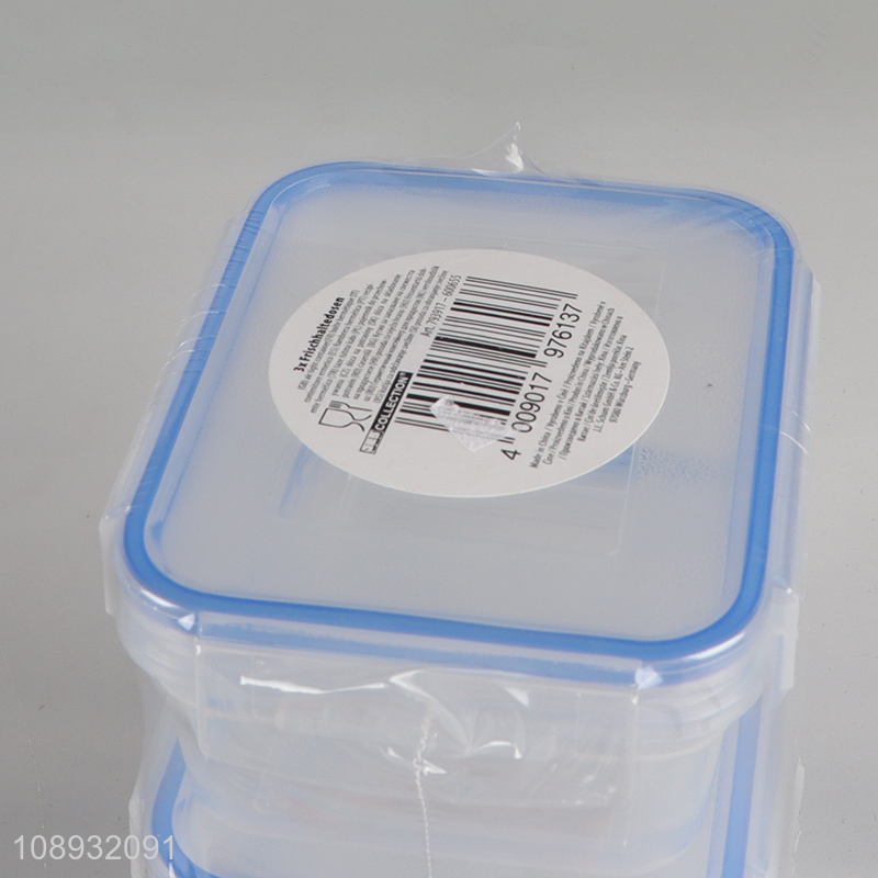 Wholesale 3PCS BPA Free Plastic Food Storage Containers Food Crispers