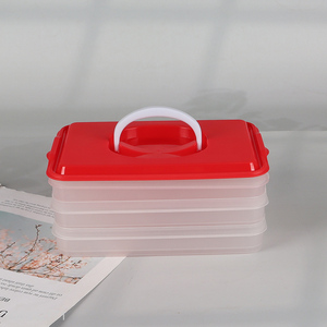 Wholesale 3-Layer Dumpling Storage Box Food Storage Container with Lid