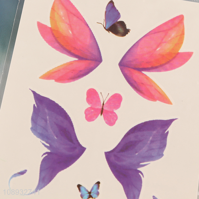 China factory butterfly waterproof tattoo stickers for sale