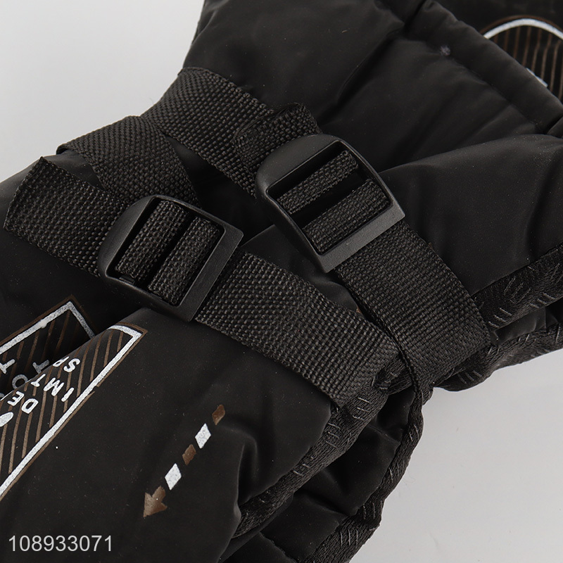 Most popular black ski gloves outdoor sports gloves