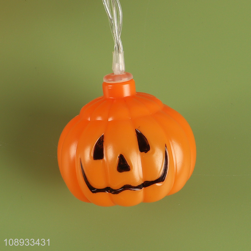 Hot Selling Battery Operated Halloween String Lights 10 LED Pumpkin Lights