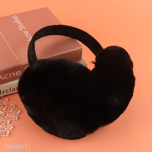 China wholesale black winter kepp warm plush earmuffs