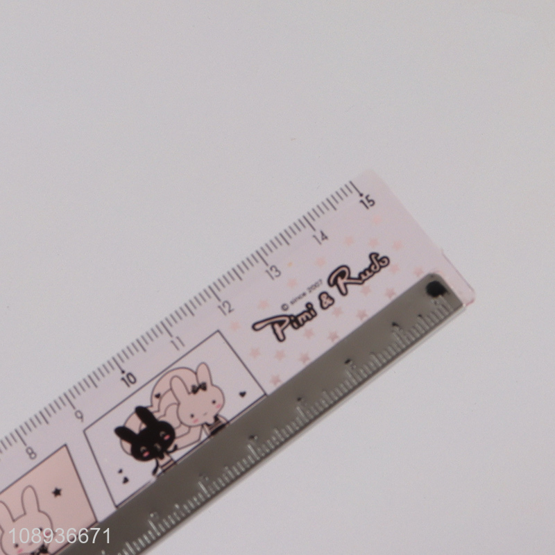 Hot Selling Cute Plastic Straight Ruler Student Measuring Ruler