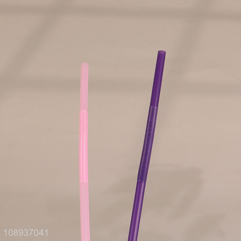 New Product Disposable Bendable Drinking Straws Flexible Plastic Straws