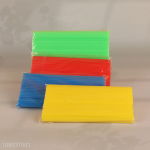 Wholesale Solid Color Disposable Drinking Straws Plastic Straight Straws