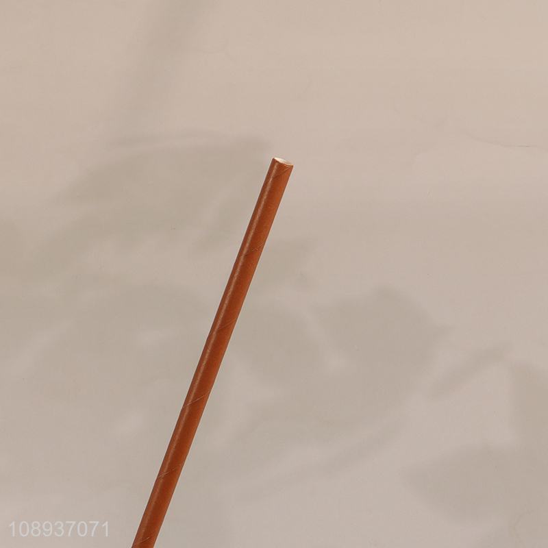 Factory Price 25PCS Biodegradable Paper Straws Disposable Paper Straws