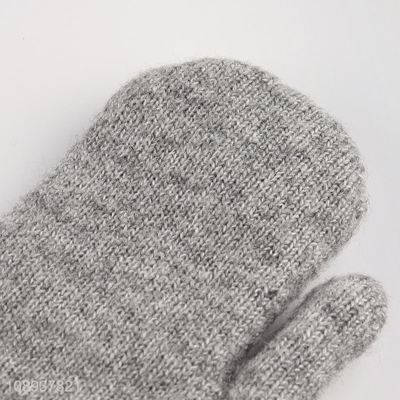 Hot selling winter warm thickened woolen gloves