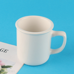 Best selling white ceramic coffee cup water drinking cup