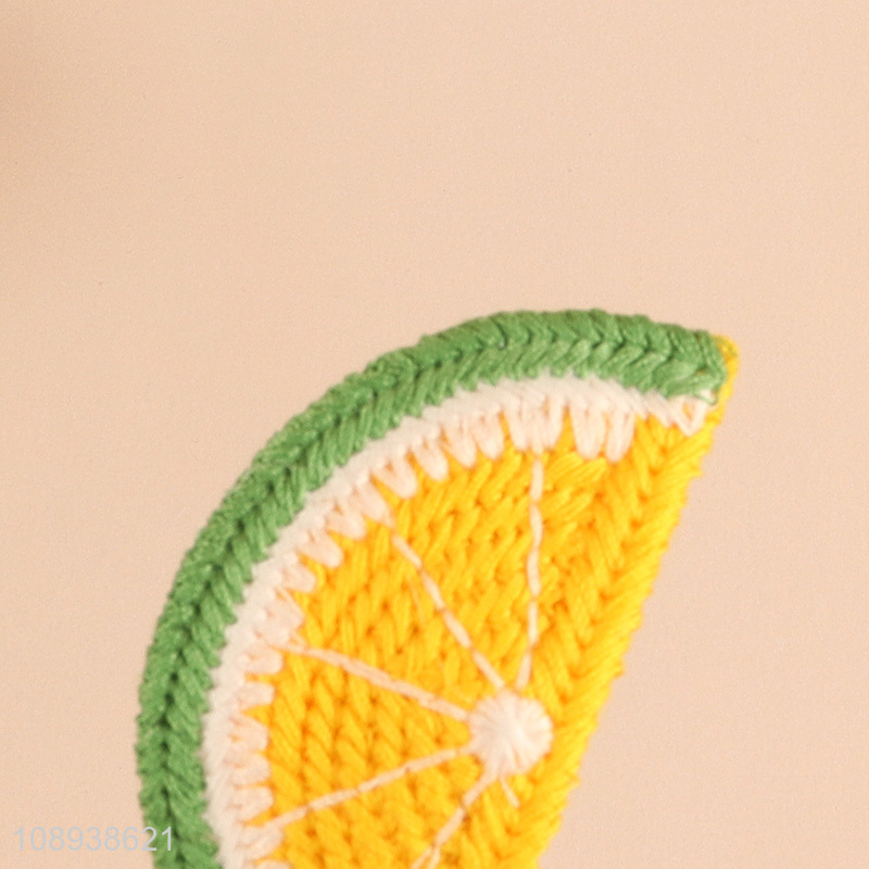 Hot Sale Cute Knitted Watermelon Hair Clips Hair Accessories