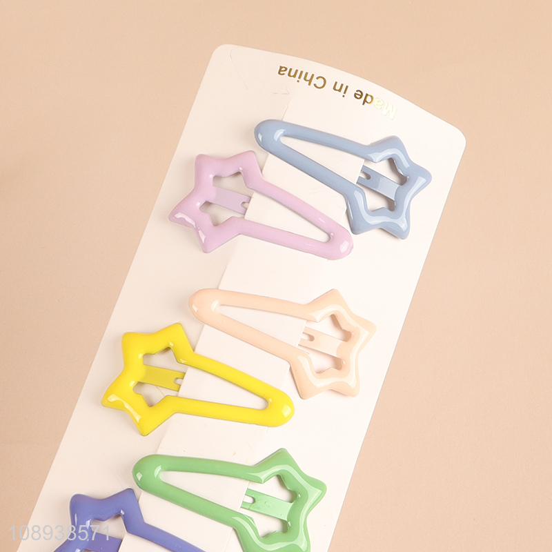 New Product 10PCS Candy Colord BB Hair Clips Metal Hair Pins Set