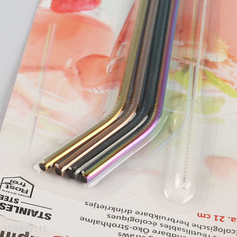 Best quality reusable stainless steel juice drinking straw