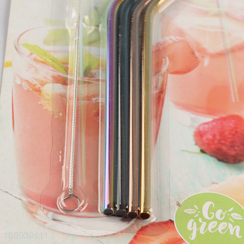 Best quality reusable stainless steel juice drinking straw