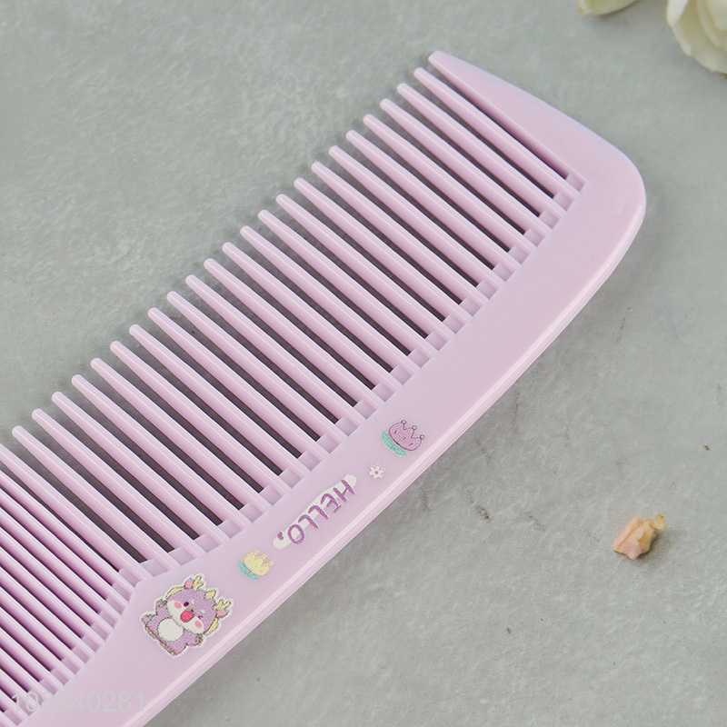 Online wholesale purple anti-static plastic hair comb hair brush