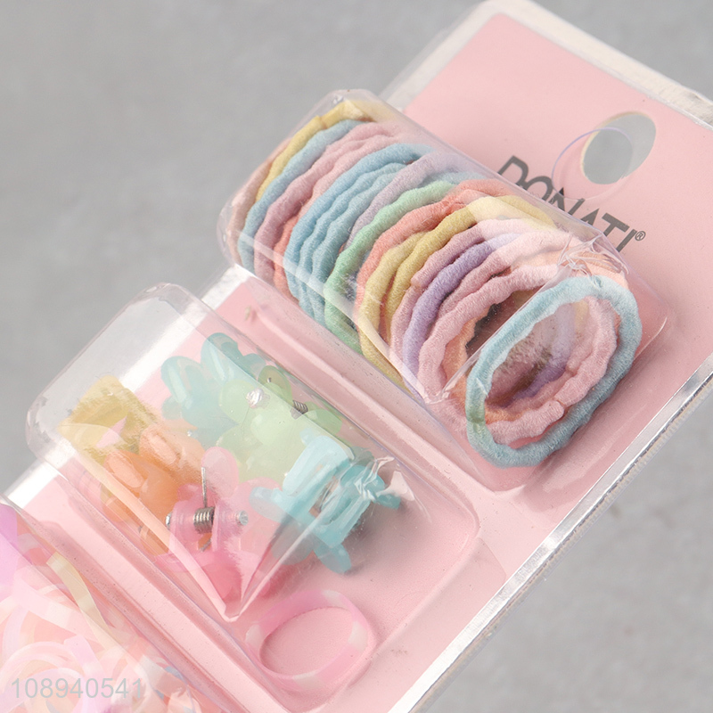 Popular products colorful girls headwear set hair accessories