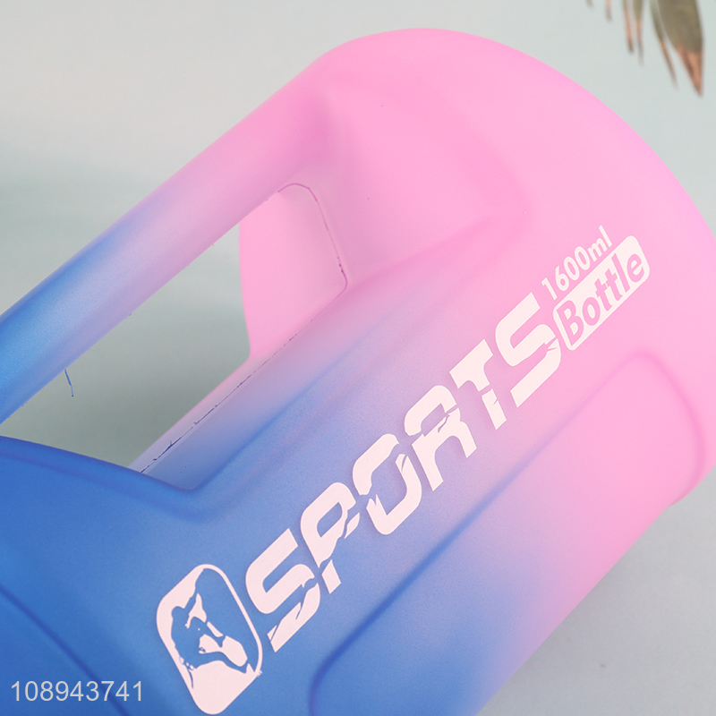 Wholesale 2400ml Gradient Color Plastic Water Bottle for Fitness Sports Travel