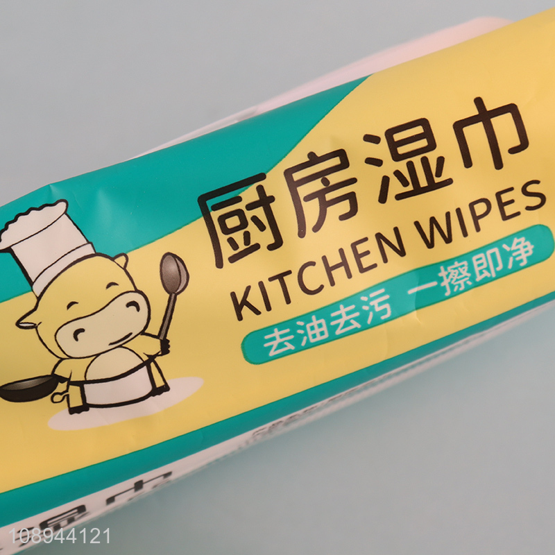 China Imports 40PCS Disposable Non-Woven Kitchen Cleaning Wipes for Hood