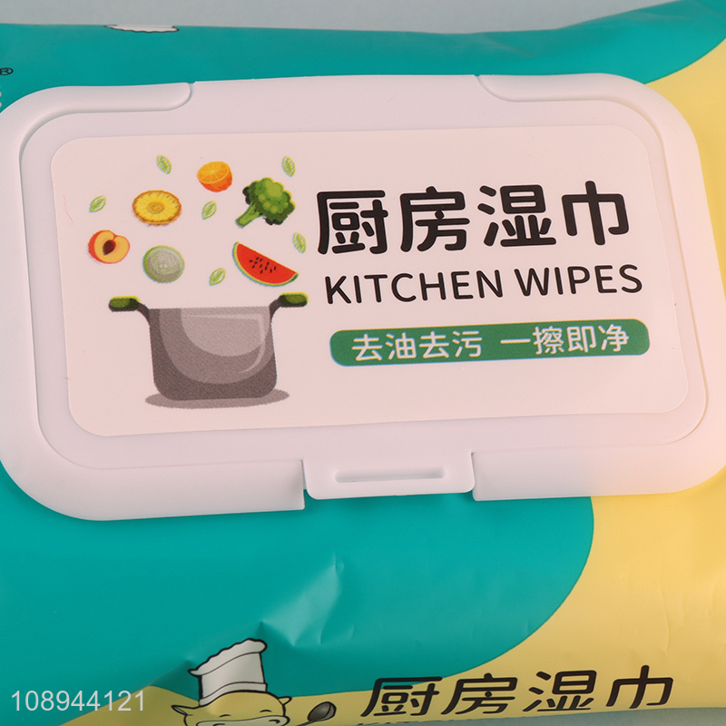 China Imports 40PCS Disposable Non-Woven Kitchen Cleaning Wipes for Hood