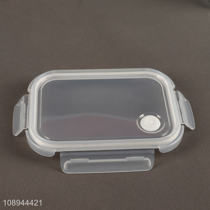 New arrival rectangle glass food storage container food crisper