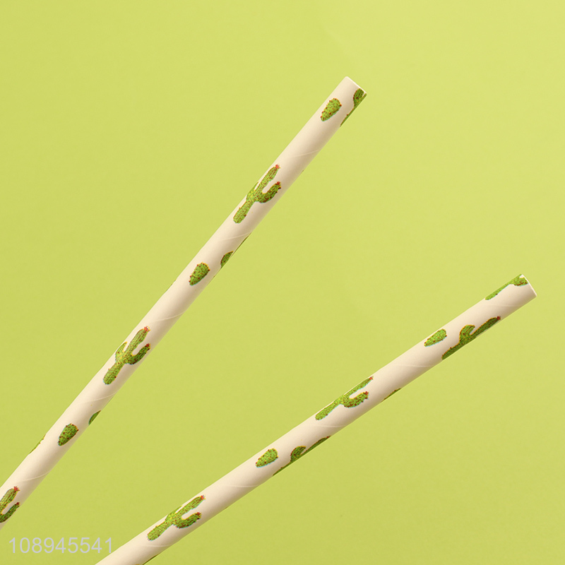 Factory Supply Disposable Party Paper Straws for Drinking