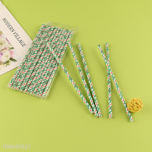 Hot Selling Christmas Paper Straws Party Drinking Straws