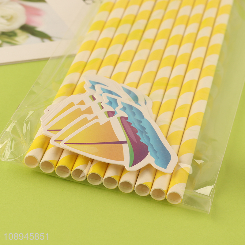 New Arrival Sailboat Drinking Straws Disposable Party Paper Straws