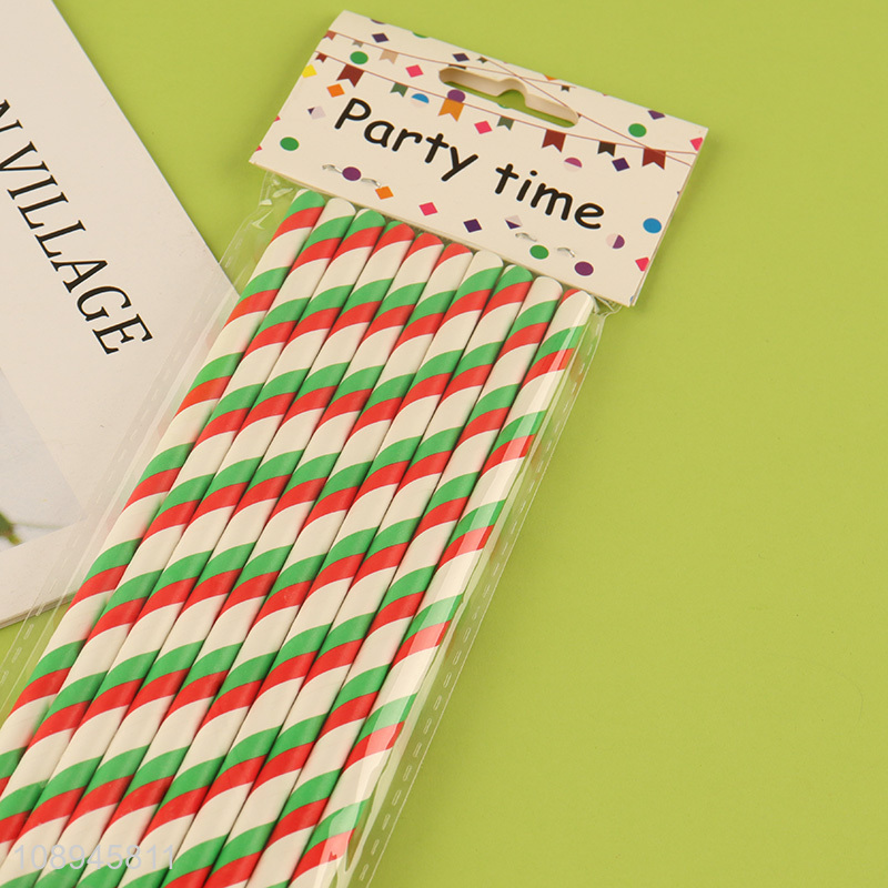 Low Price Paper Drinking Straws Christmas Cane Corktail Straws