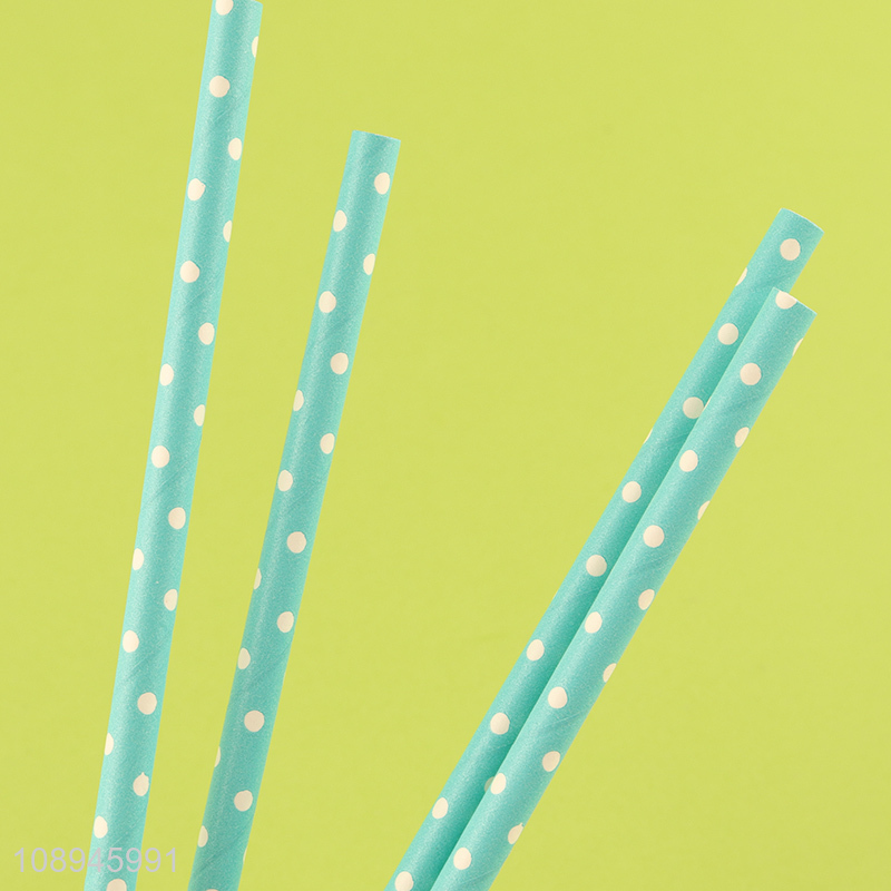 Online Wholesale Paper Drinking Straws Polka Dot Straws