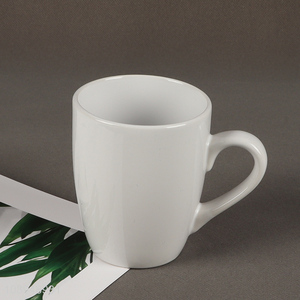 Good price white ceramic water cup coffee cup with handle