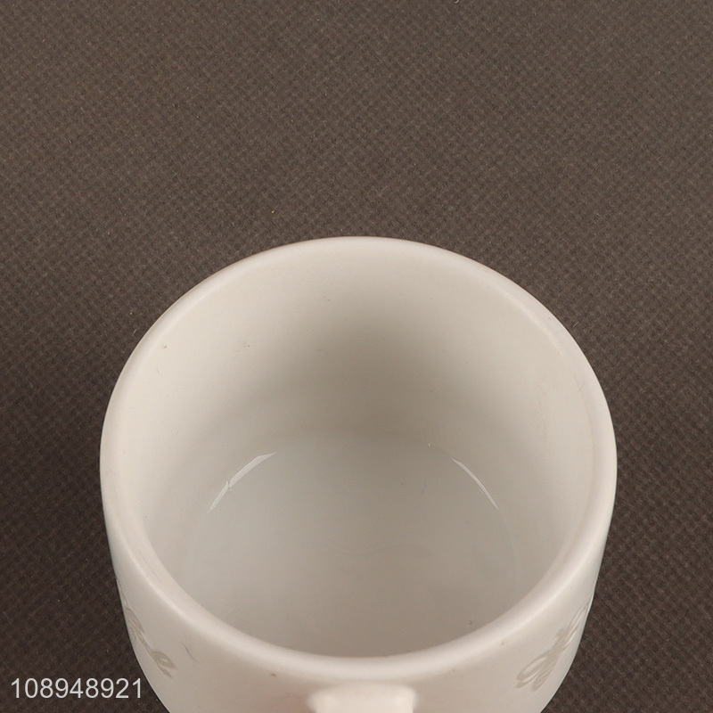 New arrival white ceramic coffee cup tea cup with handle