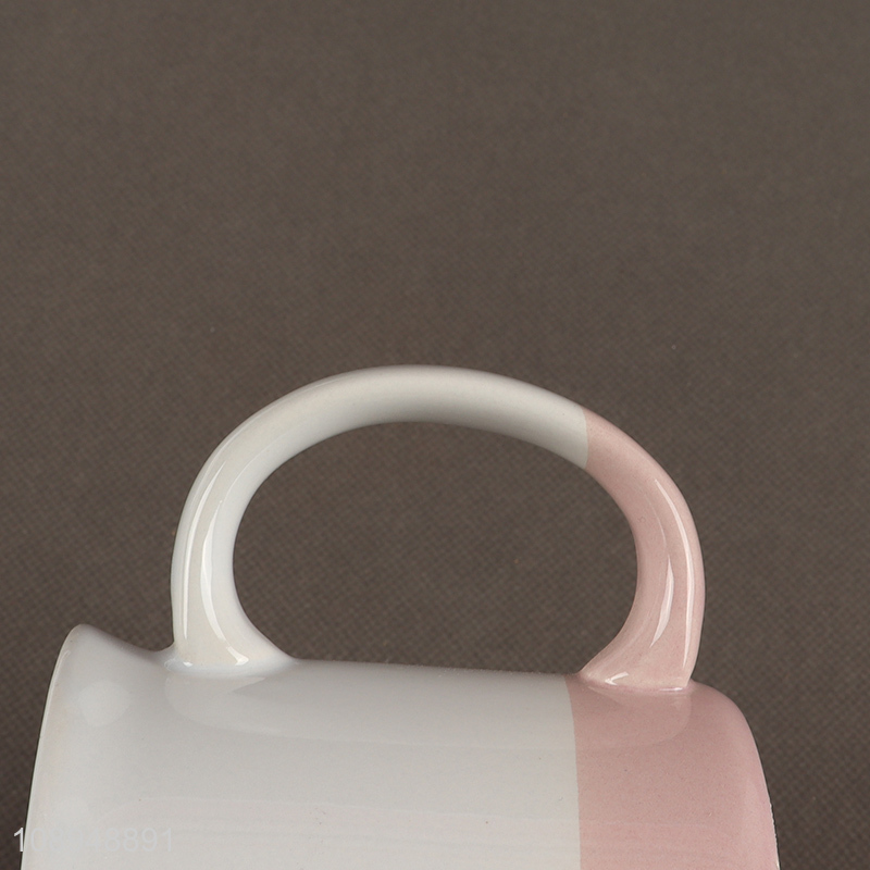 Latest products ceramic water mug tea cup with handle