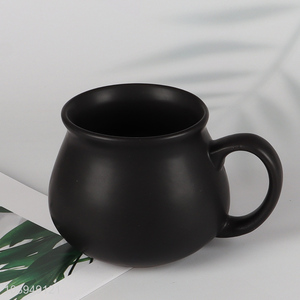 Hot selling black ceramic water cup tea cup coffee mug