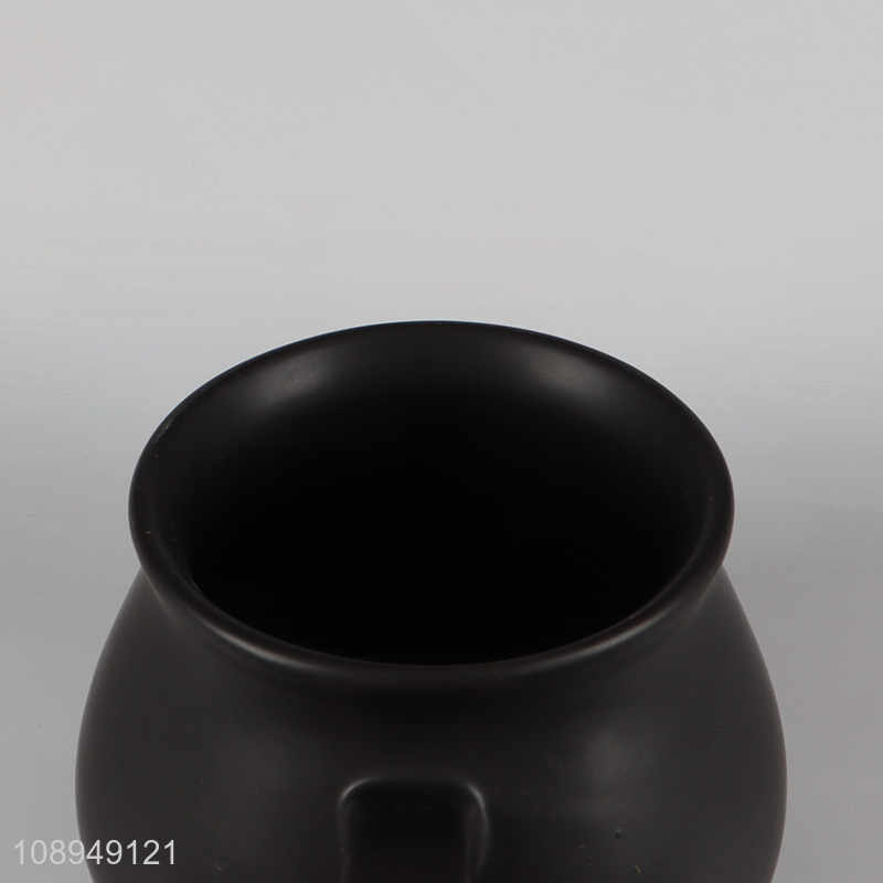 Hot selling black ceramic water cup tea cup coffee mug