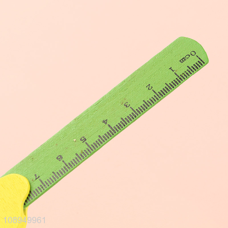 Wholesale Cartoon Wooden Bookmark Ruler Teacher Rewards for Students