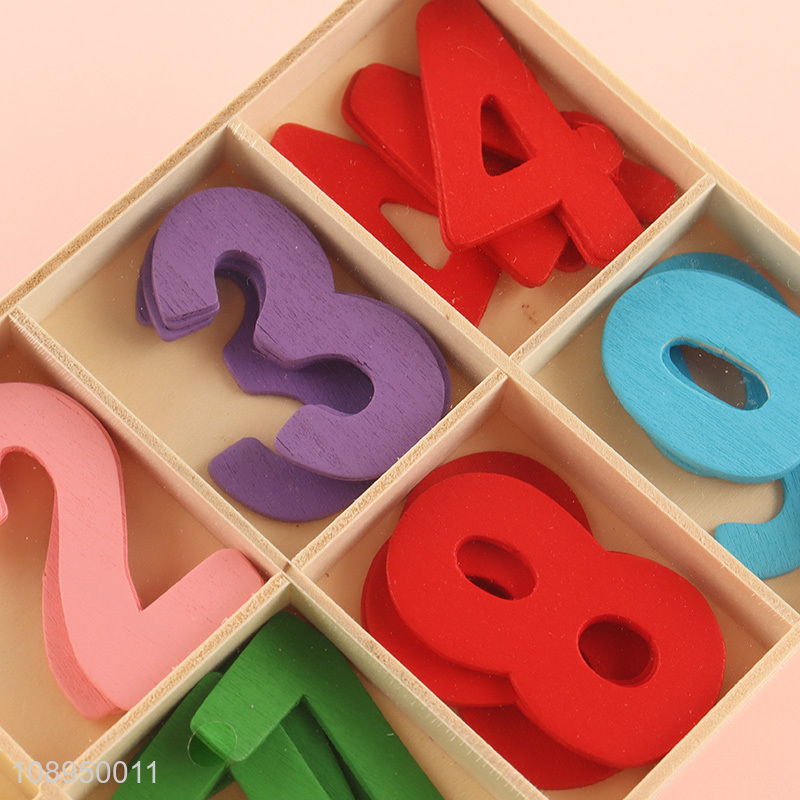 High Quality Colorful Wooden Numbers Educational Learning Wooden Toys