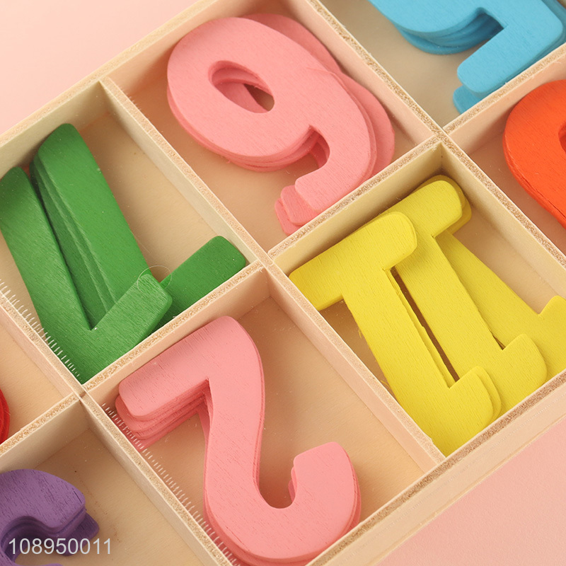 High Quality Colorful Wooden Numbers Educational Learning Wooden Toys