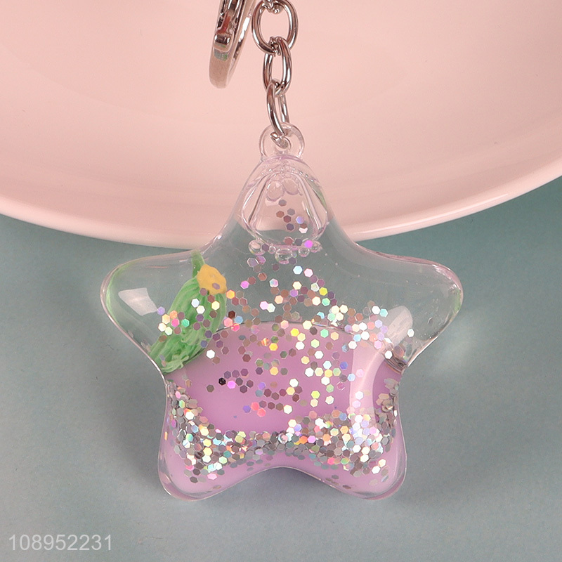 Good sale star shape pendant portable keychain for gifts