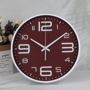 Good quality round simple school office decor wall clock