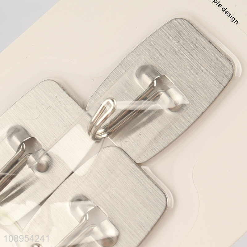 Hot Selling 3PCS Rectangular Utility Hooks Adhesive Hooks for Hanging