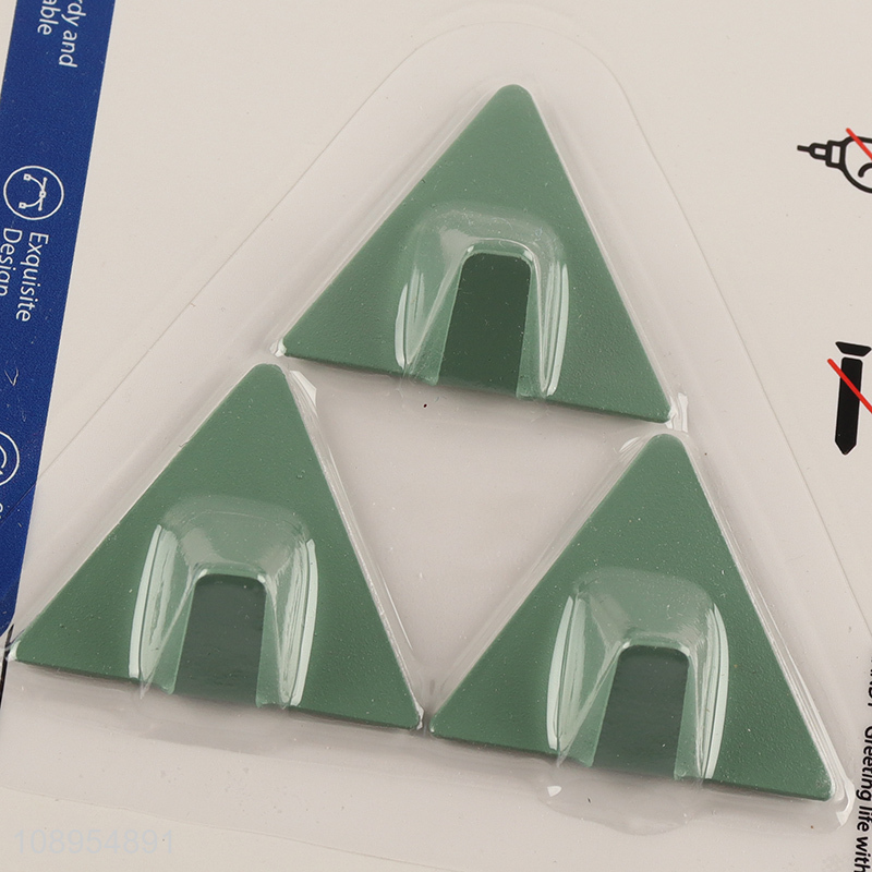 Hot Selling 3PCS Triangular Utility Sticky Hooks for Hanging Towels