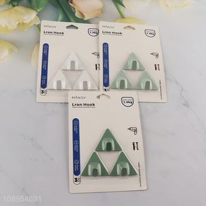 Hot Selling 3PCS Triangular Utility Sticky Hooks for Hanging Towels