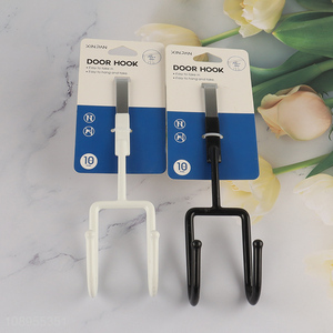 Hot Selling Metal Over The Drawer Hooks with 2 Hooks for <em>Bathroom</em>