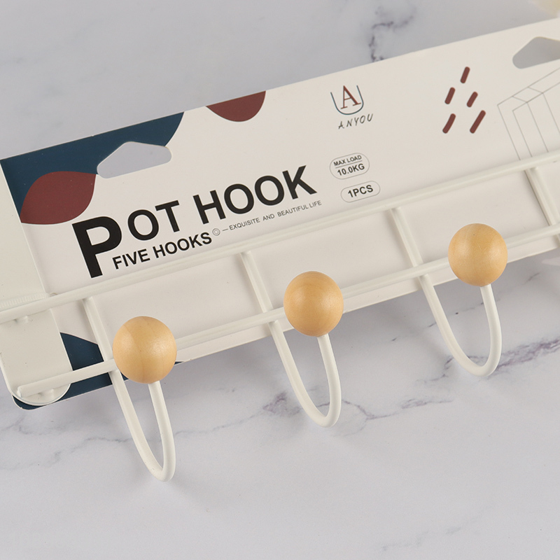 Online Wholesale Metal Over The Door Hook with 5 Hooks for Hanging Towel