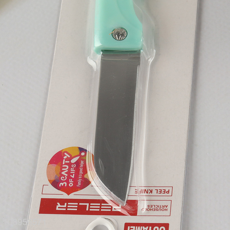 China Imports Folding Stainless Steel Paring Knife for Travel