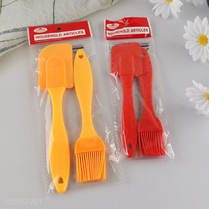 Hot Selling Silicone <em>Brush</em> and Spatula Set for Cooking Baking Mixing