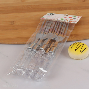 Latest products 6pcs stainless steel fork set for tableware