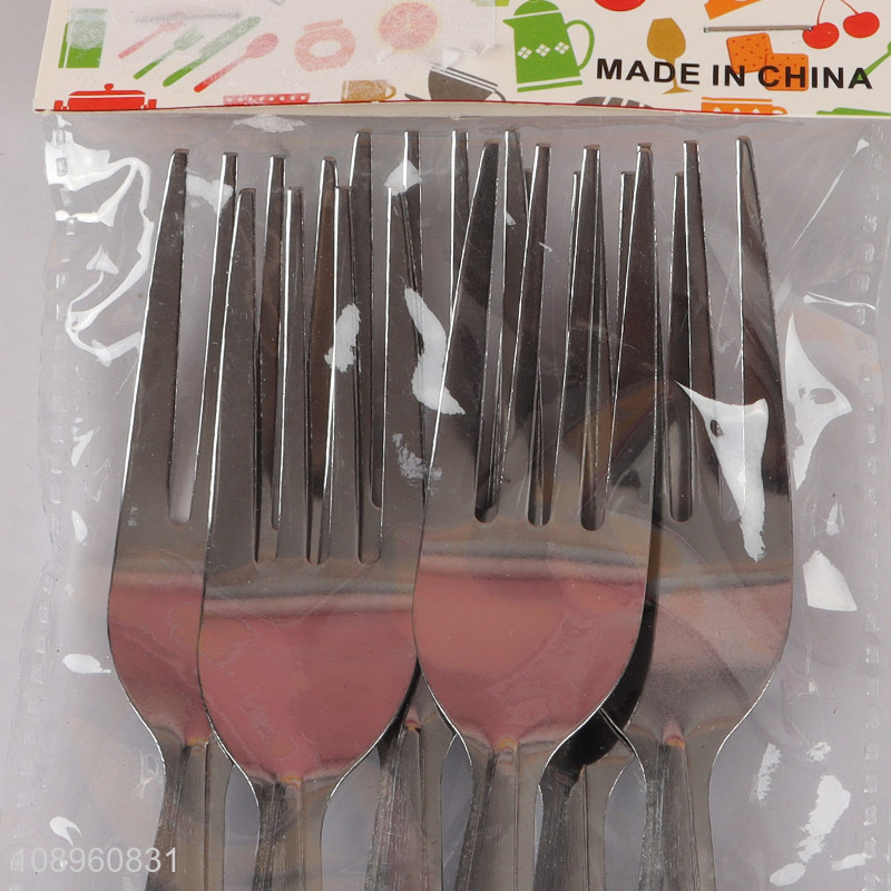 Latest products 6pcs stainless steel fork set for tableware