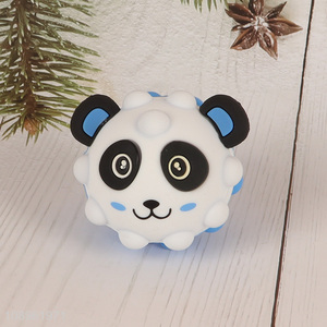 Top selling panda shape silicone squeeze ball toy wholesale