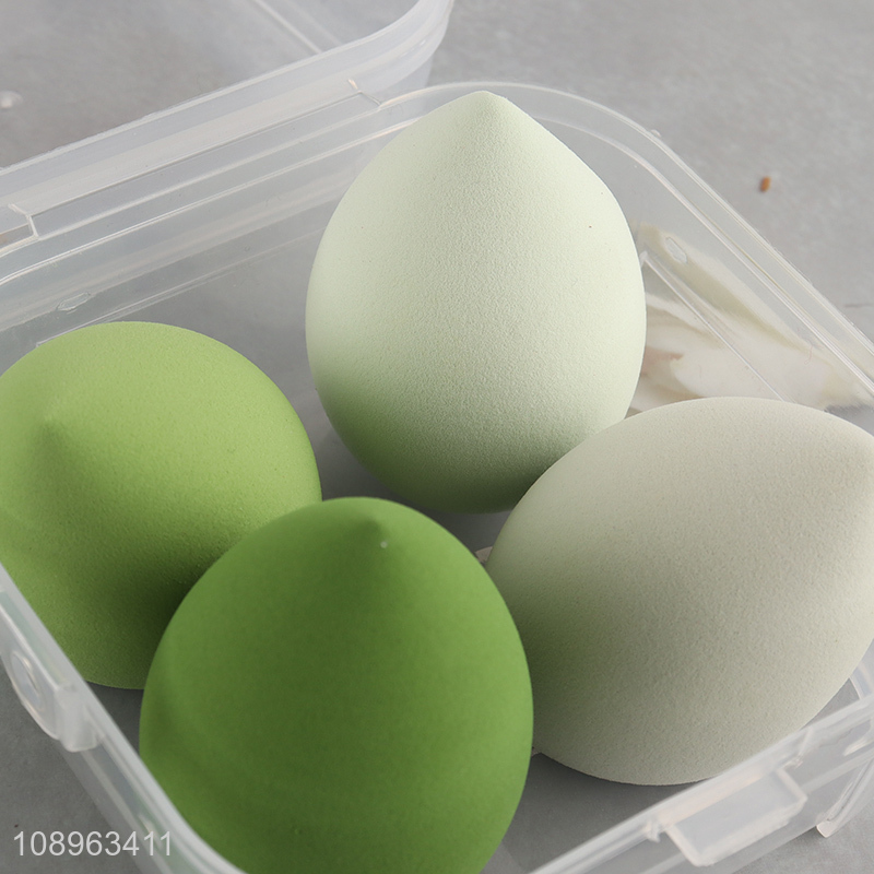 New Product 4PCS Beauty Blender Makeup Sponge Set for Liquid & Cream