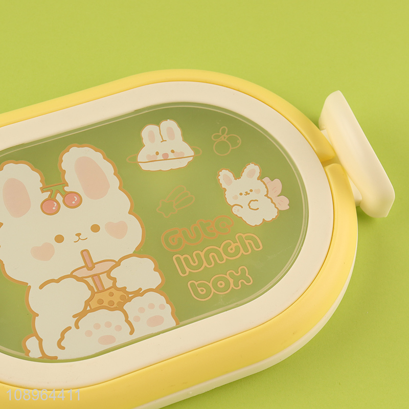 Hot Selling Cute Bento Box Plastic Lunch Container for Kids Students