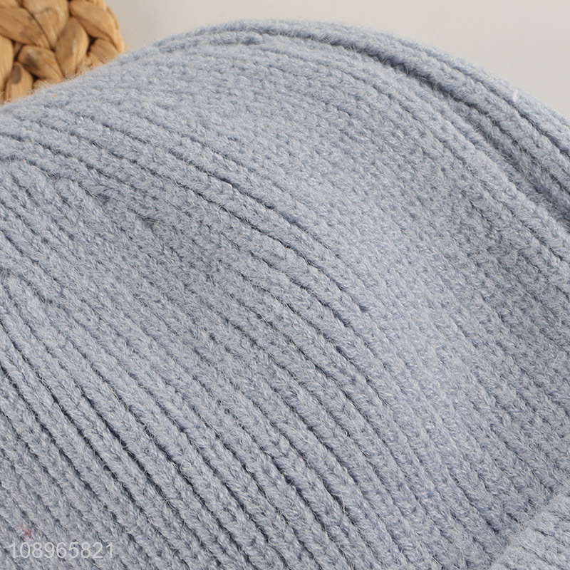 High Quality Uniex Winter Beanie Hat Men Women Warm Knit Beanie Cap